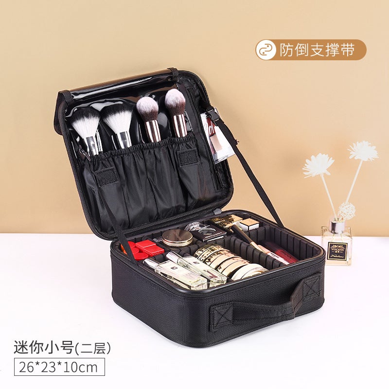Large Capacity Cosmetic Bag Women'S Portable Portable Travel Makeup Artist Cosmetic Storage Bag Tattoo Nail Art Kit - Image 1